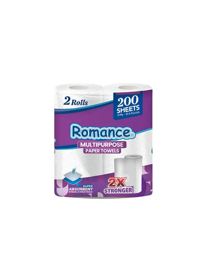 Romance 100 Sheet kitchen Towel 2 rolls