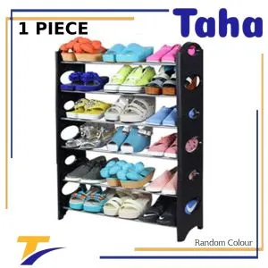 Taha Offer Plastic & Metal Shoe Organizer 6 Levels 1 Piece