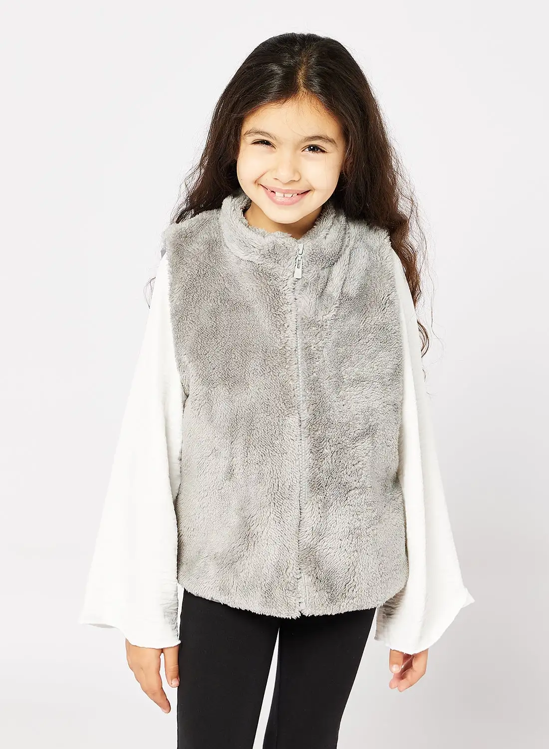 giggles Girls Fur Vest