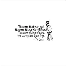 Dr Seuss The More You Read Mural Decal Removable Wall Sticker Home Decor