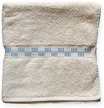 Ricrac R5000-725 Rafooda Embroidered Towel, 140 cm x 70 cm, Cream