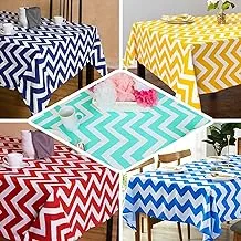 Rectangle Waterproof PVC Tablecloth (Red, 137 x 183cm) - 2 Pieces