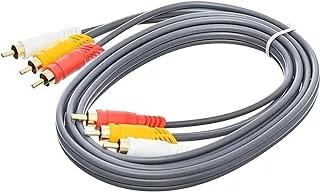 Point Cable 3RCA - 3RCA With High quality For Multi Devices 1.5 M - Multicolor