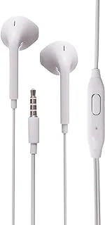 Earphone Stereo Aux Ergonomic Design With Earphone plug Comfortable And High Quality For Mobile Phone - White Headphones Headset