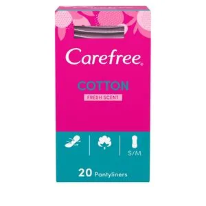 Carefree Panty Liners Cotton Fresh Scent – 20 Pcs