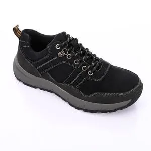 Activ Stitching Details Lace Closure Black Casual Shoes