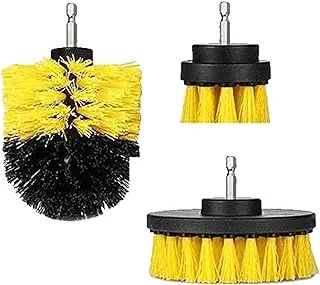 3pc Car Cleaning Brush Car Detailing Brush Drill Brush With Drill attachment Tub Cleaner Scrubber Cleaning Brushes automotive Detailing Spin Scrubber Set