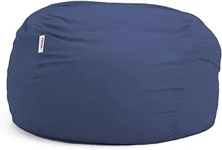 Ricrac Rulos Outdoor Singular Bean Bag, 125 cm x 120 cm Size, Navy Blue