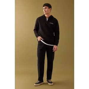 Defacto Man Straight Fit Woven Trousers