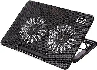 Generic LAVA ST-125 Cooling Pad With Two USB Ports And Fan Control button For Laptop 353x253x30.5mm - Black