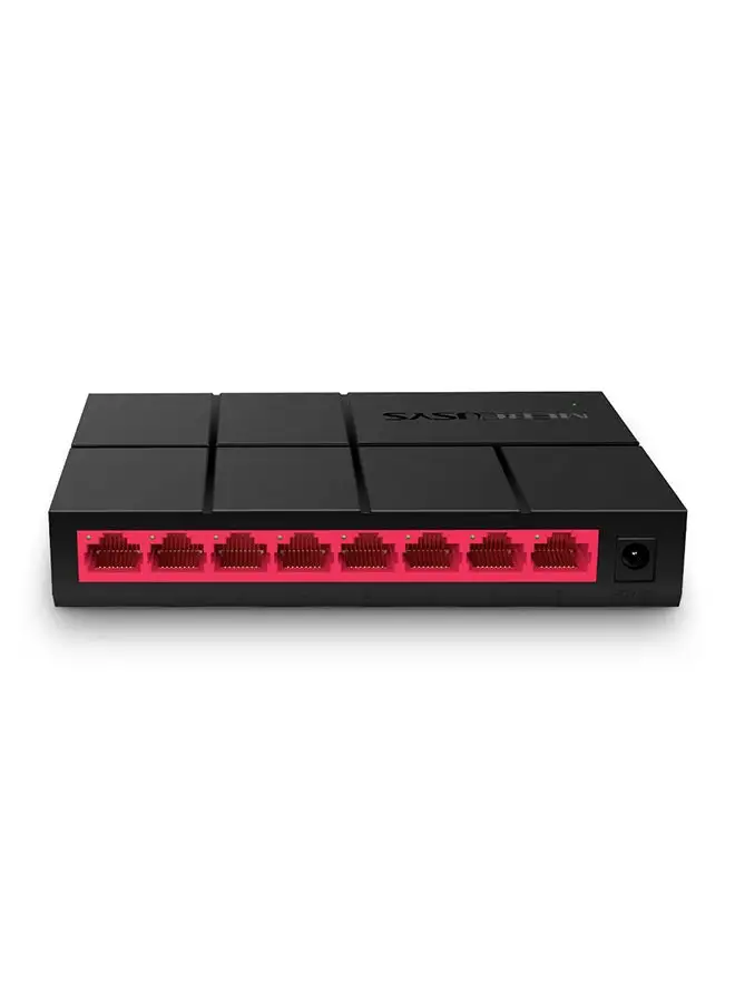 MERCUSYS 8-Port 10/100/1000 Mbps Desktop Switch Auto-Negotiation RJ45 Ports With Auto MDI/ MDIX Black