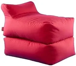 Ricrac Reaty Outdoor Bean Bag Chair, 70 cm x 90 cm x 80-60 cm Size, Red