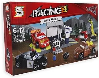 Cars Themed - Racing Speed Garage - Building Blocks 212 Pieces- Sy938, 6+