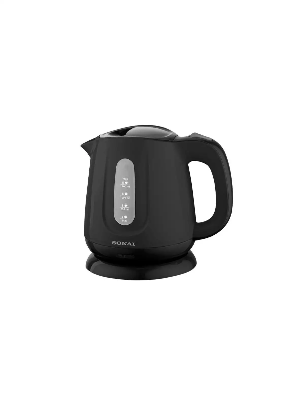 Sonai Kettle ,1.2L ,1100 Watt,Black ,MAR-2200