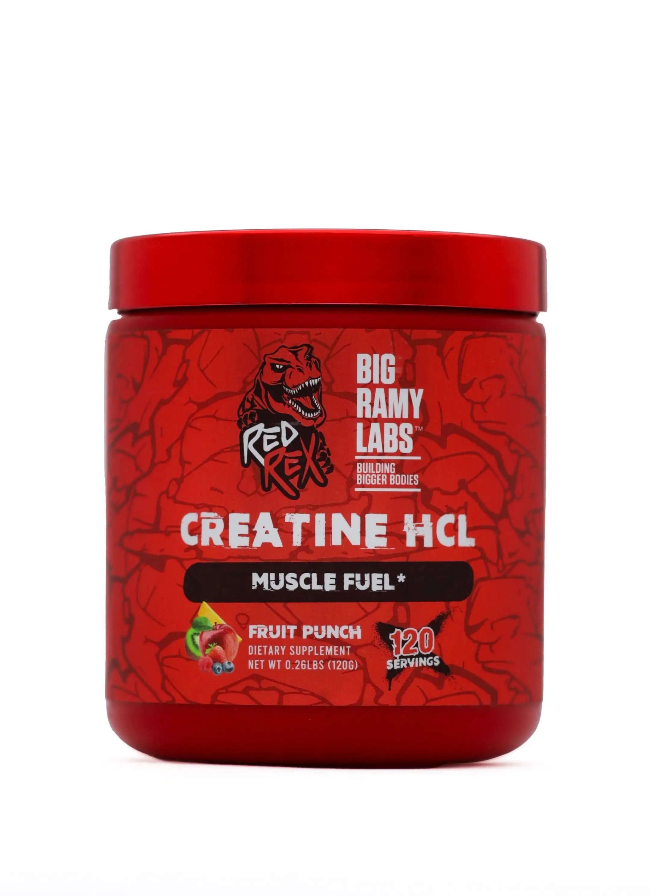 RED REX REDREX- CREATINE HCL - FRUIT PUNCH - 120gm