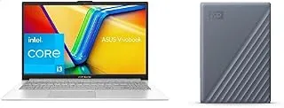 ASUS Vivobook Go 15, CPU: i3-N305, 8GB RAM, Display: 15.6-inch with USB-C and USB-A Devices, Windows PC, Mac and Mobile Devices, Includes Backup Software and Password Protection - WDBRMD0020BGY-WESN