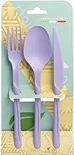 Mojito 3 Pcs. PP. Reusable Cutlery Set, Lilac (Spoon, Fork, Knife)