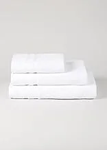 Matalan Cotton Bath Towels, 130 cm x 70 cm Size, White