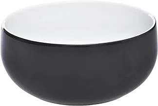 Tunisie Tu-8801614-Bk Set Of 6 Pieces Of Porcelain Yaka Cereal Bowl 14Cm Suitable For Home And Restaurants With Premium Durable Material - Black