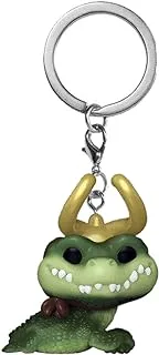 Funko Pop! Keychain: Marvel - Loki - Alligator Loki Novelty Keyring - Collectable Mini Figure - Stocking Filler - Gift Idea - Official Merchandise - TV Fans - Backpack Decor