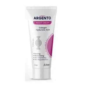 Argento Night Cream With Collagen & Hyaluronic Acid -60Gm