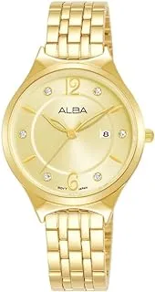 Alba LADIES' Fashion Stainless Steel Light champagne dial AH7AQ8X