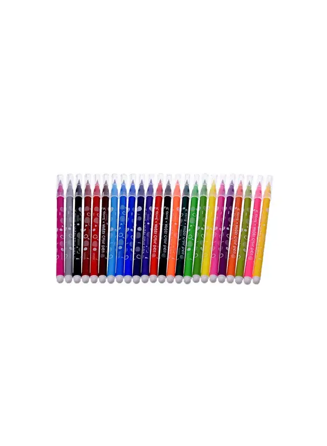 El Maayergy Elmaayergy Y-42/YL201816-24 Set Of 24 Pieces Of Water Colour Marker With Durable Material, Suitable For School And Home