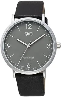 Q&Q WATCHES Q&Q Analog Quartz Leather Men's Watch Q56B-001PY Black