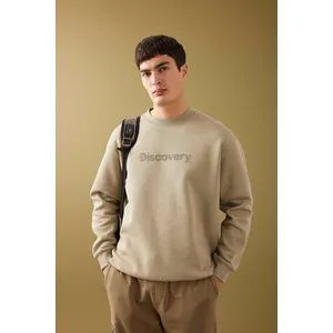 Defacto Man Oversize Fit Crew Neck Long Sleeve Knitted Sweat Shirt