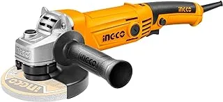 INGCO Angle Grinder, 1010W | 12000rpm | 125mm | M14 Professional Grinder with 1pcs Auxiliary Handle, Power Grinder