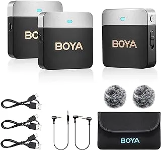 Boya BY-M1V2 Wireless Micro Tie Camera for Smartphone Cameras Wireless Clip on Mic for Youtube Vlogging Live Streaming