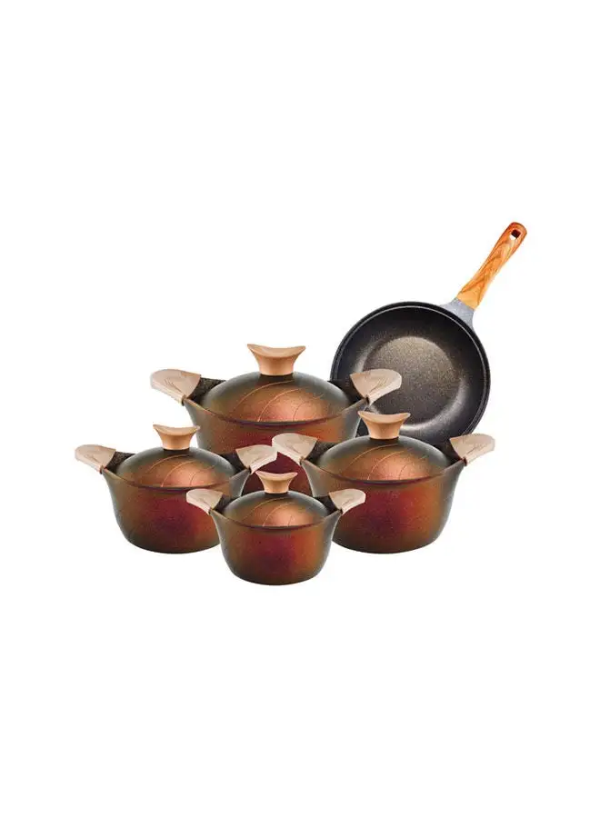 Neoklen 9-Piece Set Of 4 Round Pots (30-24-20-18), Wok 30