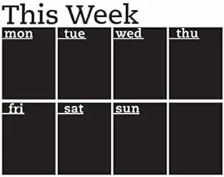 This week office school week plan blackboard sticker Removable wall sticker 45cmX58cm