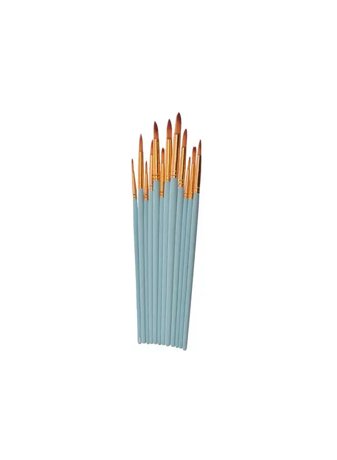 YALONG Yalong YL-15_YL213701-2 Set Of 12 Pieces Of Artist Paint Brush With Durable Material, Suitable For School And Home