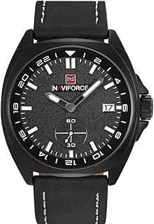 Naviforce 9104 B-W-B Analog For Men, Dress Watch