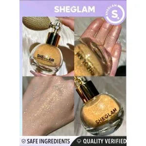 SHEGLAM Highlighting Body Mist-Gold Body Glitter Powder Spray-6854