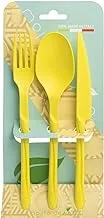 Mojito PP Reusable Cutlery 3-Piece Set, Yellow