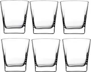 Pasabahce Juice and Water Cups Set of 6 - Carre- (205ml)- Clear color