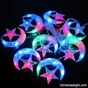 Ramadan LED Light, Crescent Shape Light Different Colors