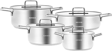 Karaca | Arya Steel Cookware Set 8-Pieces