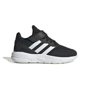 ADIDAS LTK63 Running Nebzed Elastic Lace Top Strap Shoes- Black