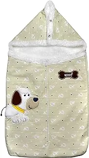 Baby Shoora Cotton Baby Port Embroidered Dog For Unisex-Mint Green