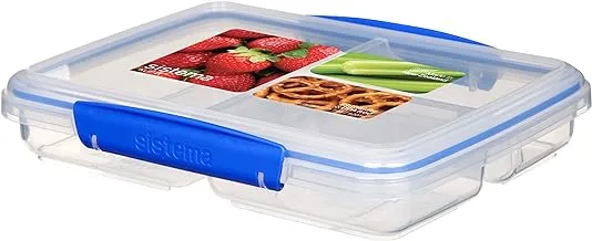 Sistema KLIP IT Multi Split Food Storage Container, Blue Clips, 820 ml