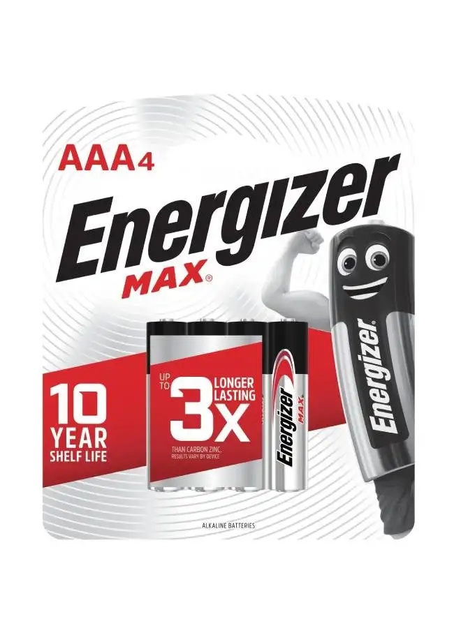 Energizer 4 AAA Max Blister Card