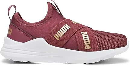 PUMA unisex-child Puma Wired Run Slip On Flash PS Dark Jas Sportstyle Kids Sneakers