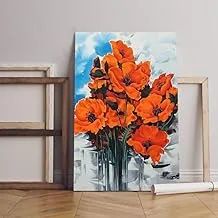 The Power of Red flowers Wall Art Printed Canvas wall art 60x40