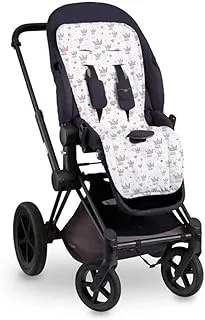 Mamas Gift Crown Print Stroller Liner, White/Pink