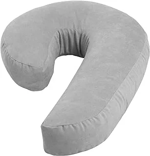 RicRac Relaxo Hugging Pillow, 79 cm x 40 cm x 10 cm Size, Light Gray