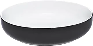 Tunisie Tu-8801620-Bk Set Of 6 Pieces Of Porcelain Yakasoupsalad Plate 20Cm Suitable For Home And Restaurants With Premium Durable Material - Black