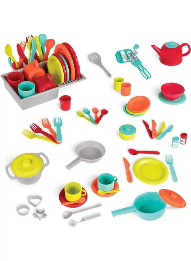 BATTAT DELUXE KITCHEN PLAYSET  (71-PCS)